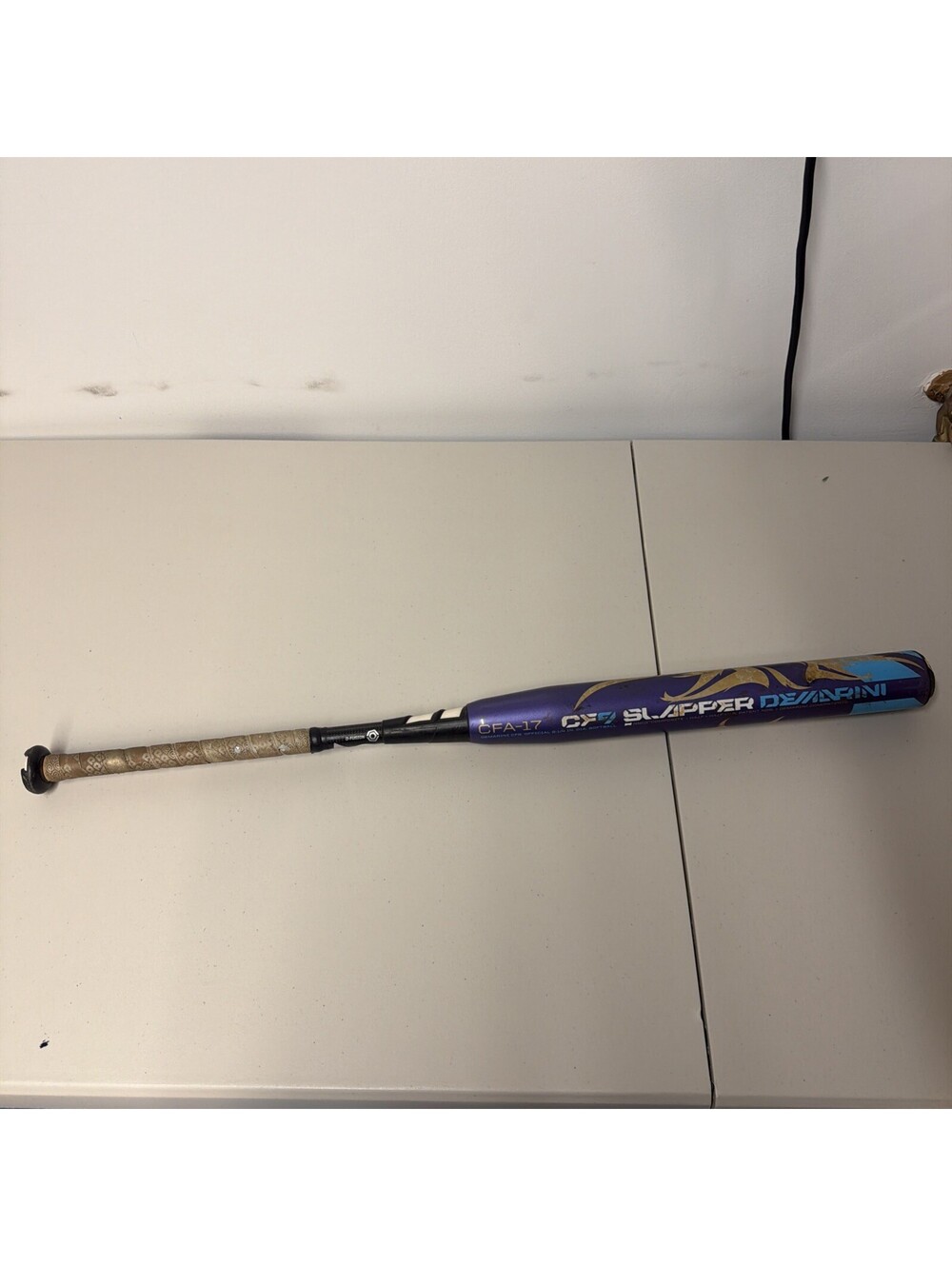 DeMarini CF9 Slapper CFA-17 33/23 (-10) 2-Piece Carbon ASA Bat Purple/Blue